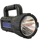 ODEAR Rechargeable LED Searchlight, 1000 Lumens Spotlight, Solar Charging, Waterproof Long Range ...
