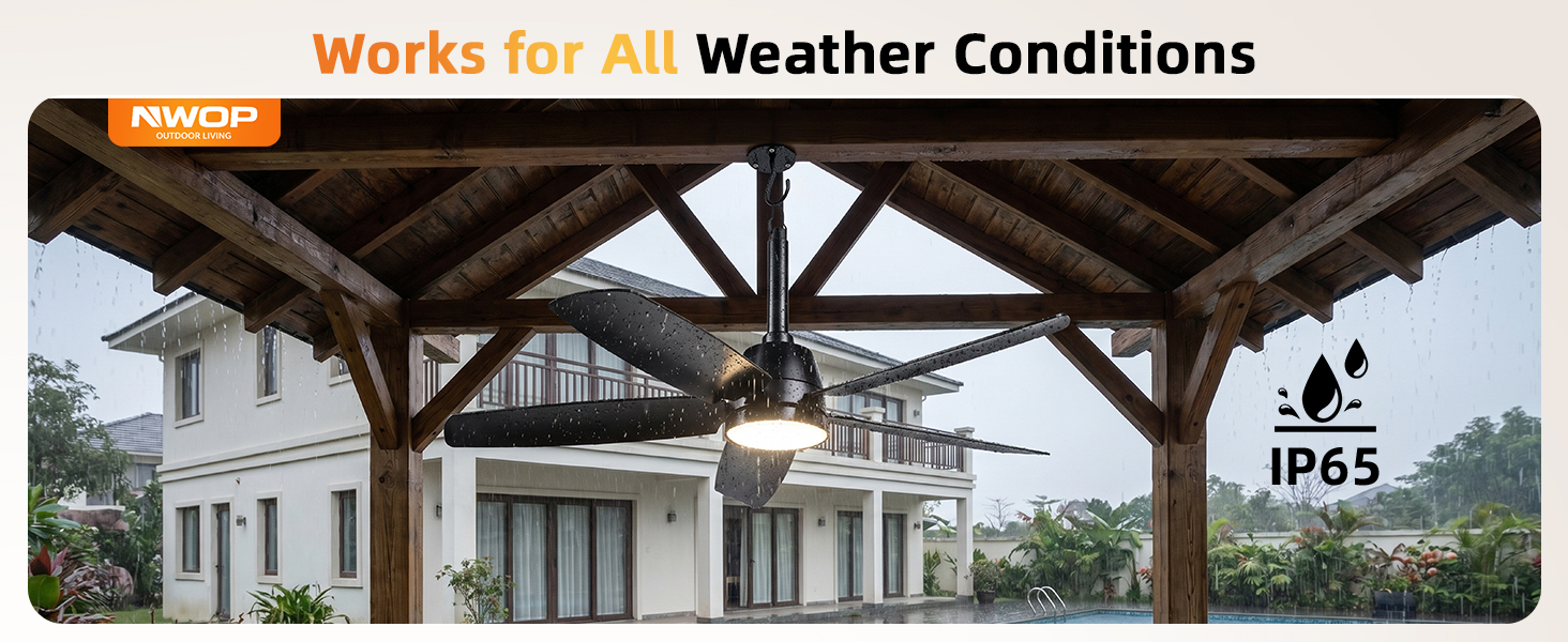 outdoor gazebo fan with light
