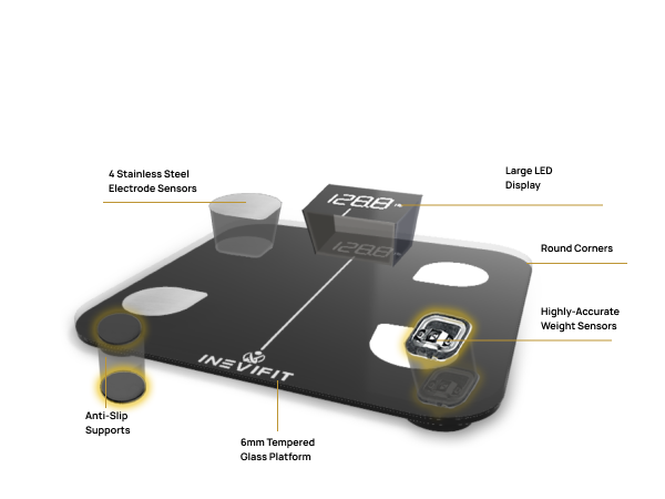 I-BF003 - Bluetooth Smart Body Fat Scale - Premium A+ - mobile