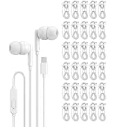 Pearl 30-Pack USB C Headphones Wired, Type C Earbuds for iPhone 17 16 15 Pro Max Plus, iPad, Andr...