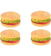 WLSuDHoncc 4 Pcs Bite-Resistant Dog Toys Squeaky Chewing Toys Tooth Cleaning Dog Supplies, Golden...