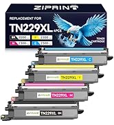 ZIPRINT TN229XL TN229 Toner 4 Pack Compatible Replacement for Brother TN229 TN 229 Toner Cartridg...