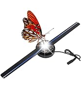 3D Hologram Fan, Advertising Display with 224 LED Light Beads, LED 3D Advertising Projector for B...