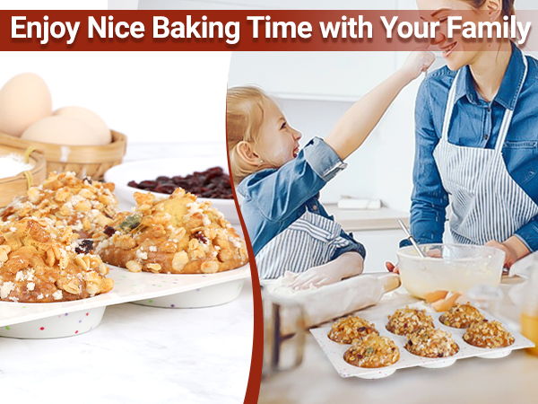 enjoy your baking time Silicone Egg Molds for Breakfast