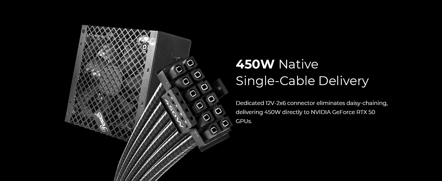 450W 12V-2x6, ATX 3.1, RTX 50