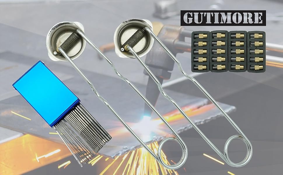 GUTIMORE Single Flint Striker 2PC with Master Tip Cleaner and 20 Extra Flint Replacements