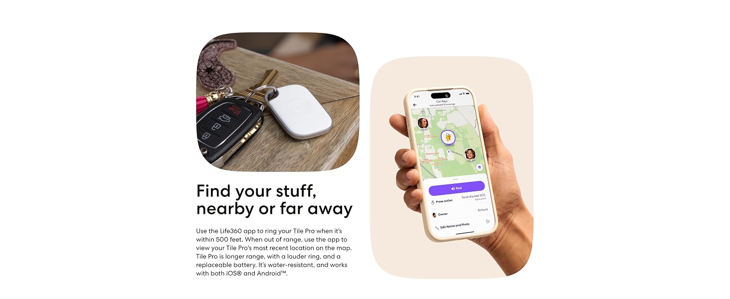 Find your stuff, nearby or far away