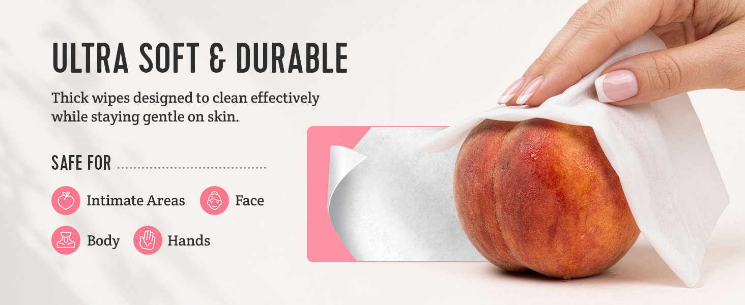 Stall Mates wipes. Soft and durable. Thick wipes designed for intimate areas, face, body, and hands