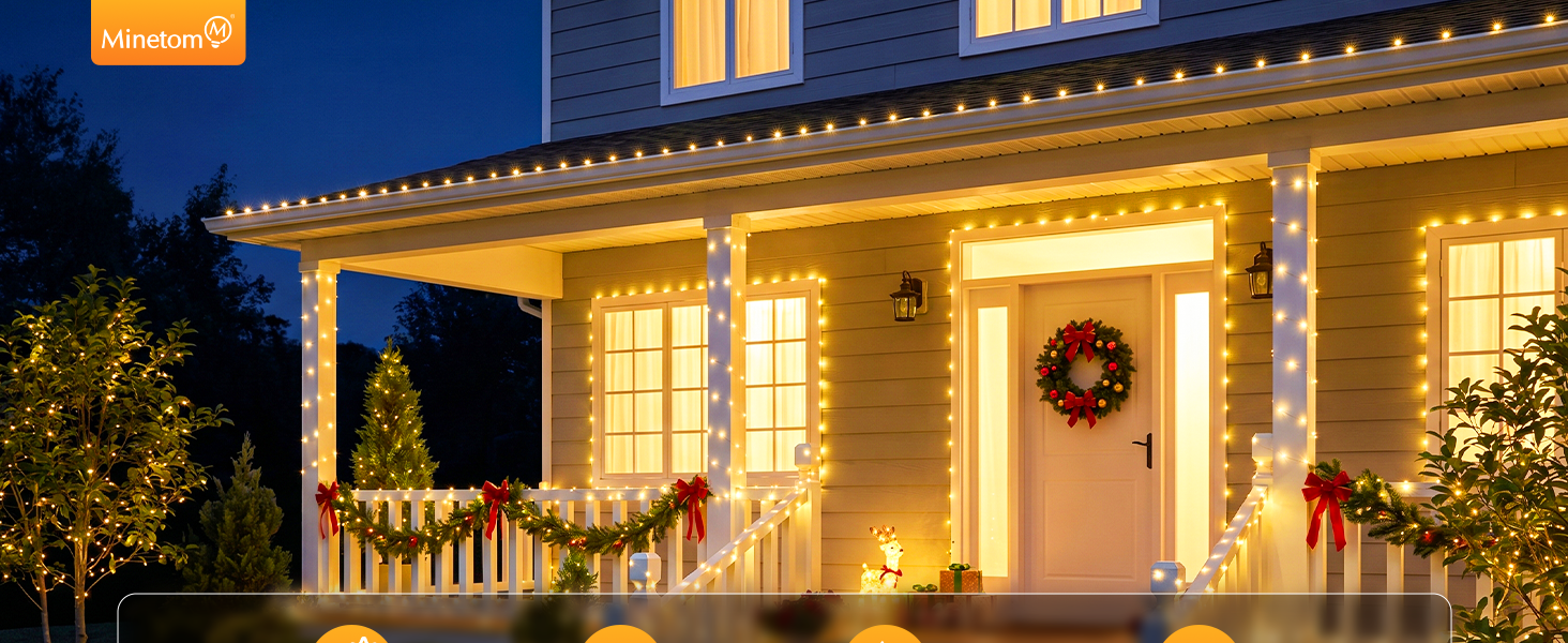 solar string lights outdoor waterproof