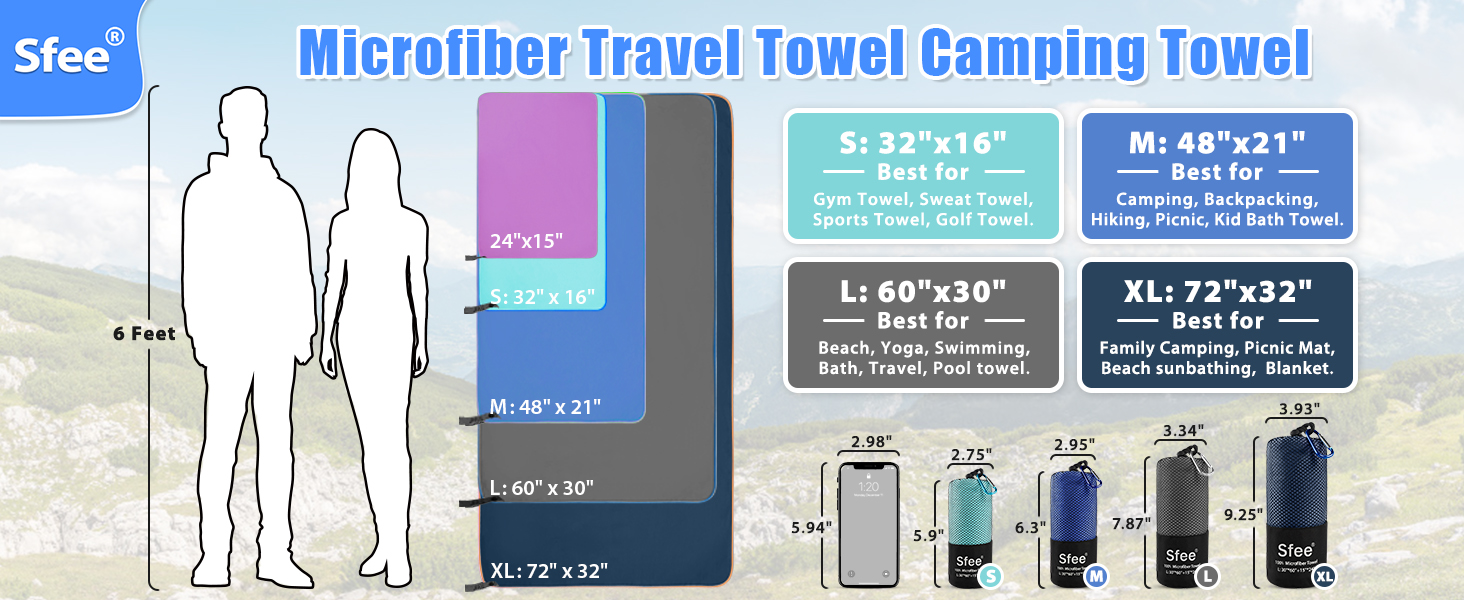 travel accessories microfiber hair towel beach towels oversized