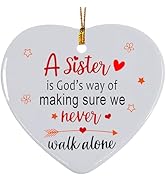 Sister Christmas Ornament 2024, Sister Gifts for Christmas, White Christmas Sisters Ornament, Sis...