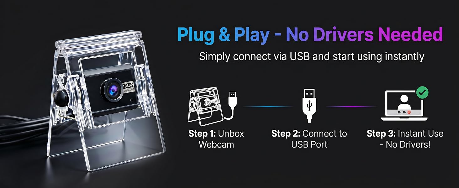 Webcam for PC with Microphone