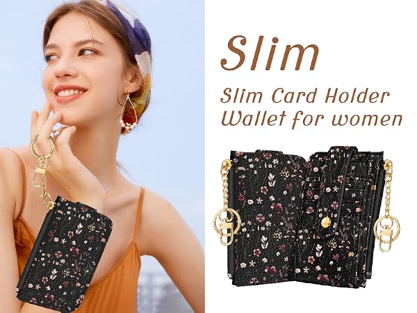 Gemfit Slim Small Card Wallet for Women