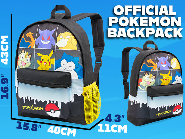 Pokemon Backpack for Kids Teens Boys Girls Pikachu