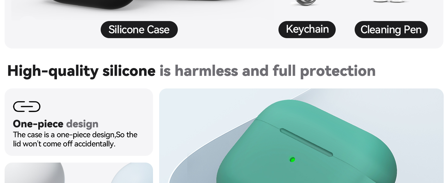 Soft Silicone Protective Case for AirPod Pro 2nd/1st Generation Case