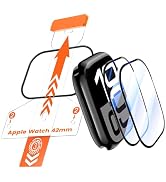 Tensea 2Pack for Apple Watch Series 10 Screen Protector 46mm 42mm Accessories, Protective Soft Fi...