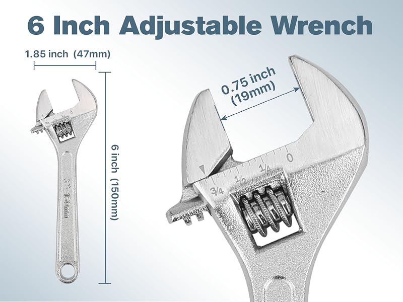 6 Inch Adjustable Wrench