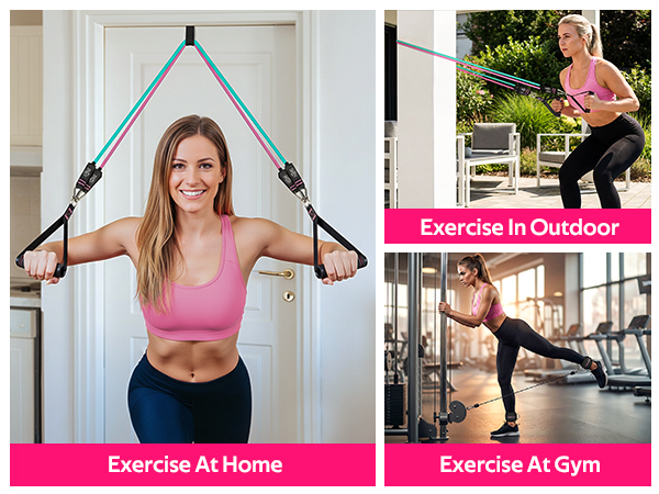 resistance bands with handle