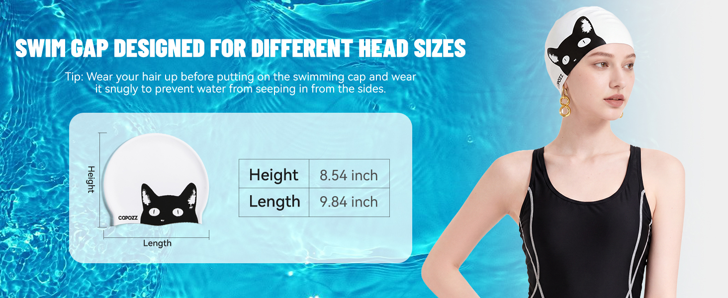 COPOZZ Swim caps Size