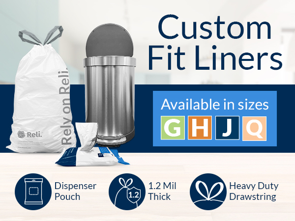 Custom Fit Liners Available in Sizes G, H, J, Q