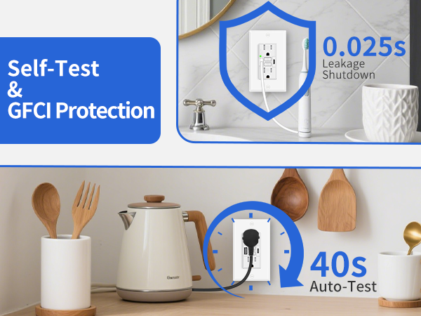 40s self-test with 0.025s fast trip for safe power use
