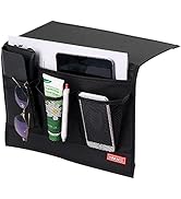 HAKACC Bedside Caddy / Bedside Storage Organizer,Remote Control Holder Armchair Organizer Couch C...