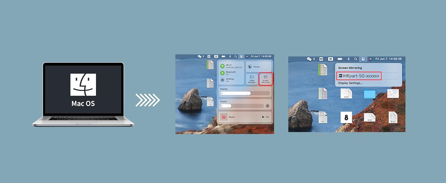 Mac OS Mirror Connection