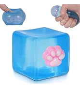 Puffwize Cat Paw Ice Cube Squishy, Medium 5CM(1.98 Inch) Stress Cube Squishy Toy, Soft Slow Risin...