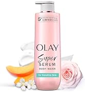 Olay Super Serum Body Wash for Sensitive Skin, 24hr Long Lasting Rich Hydration, 5+ Ingredient Co...