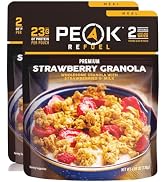 Peak Refuel Strawberry Granola | Premium Freeze Dried Camping Food | Backpacking & Hiking MRE Mea...