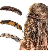 Ondder French Hair Clips Barrettes for Women, Tortoise Shell Acrylic French Clips Fashion Accesso...