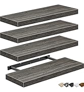 QEEIG Floating Shelves for Wall Bathroom Shelf Bedroom Kitchen Living Room Farmhouse Small Book S...