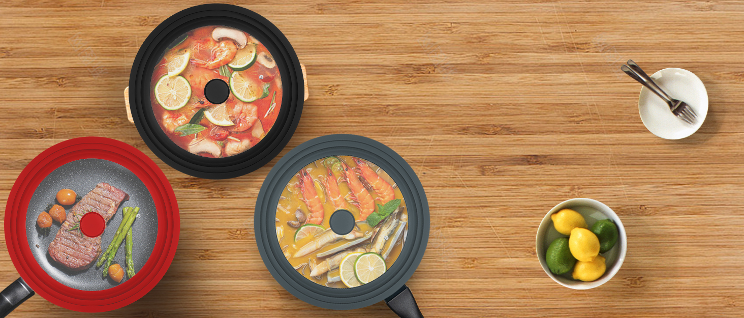 Silicone pot lid