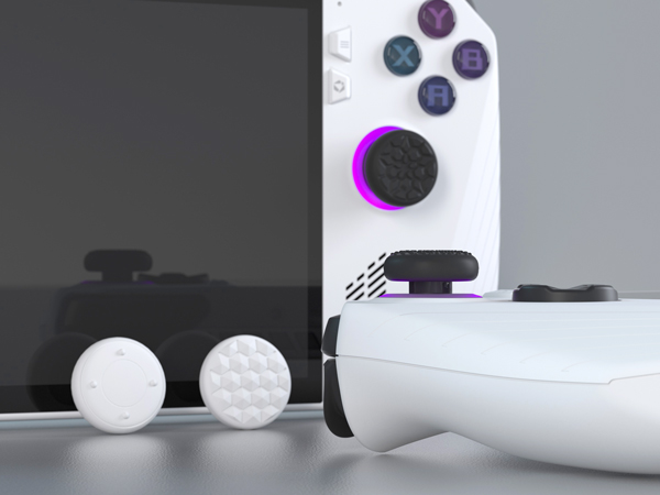 PlayVital Thumbsticks Grips Caps for ROG Ally, Silicone Thumb Grips Joystick Caps for ROG Ally