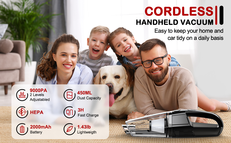 Handheld vacuum cordless
