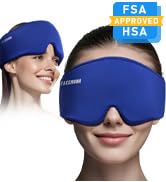 Cooling Gel Eye Mask Sleep - Puffy Eyes,Dark Circles,Migraine Relief, FSA HSA Eligible, FACEMOON ...