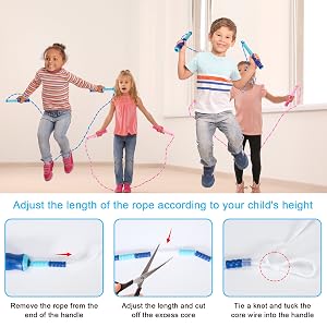 jump ropes for girls crossrope kids jump ropes for fitness 9.2 ft long children
