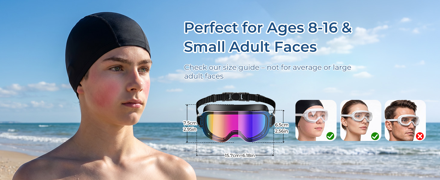 Youth Swim Goggles Girls Boys