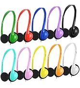CN-Outlet Kids Headphones Bulk 25 Pack Multi Colors for School Students Children Toddler Boys Gir...