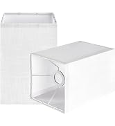 White Square Lamp Shades Set of 2 Small, L6.3