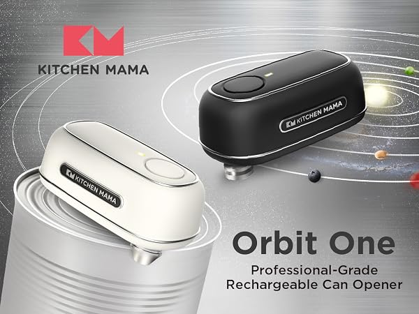Kitchen Mama Orbit One Professional-Grade Rechargeable Can Opener