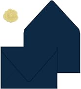 YINUOYOUJIA 5x7 Envelopes for Invitation with stickers(50,Blue) | 50 Pack A7 Invitation Envelopes...