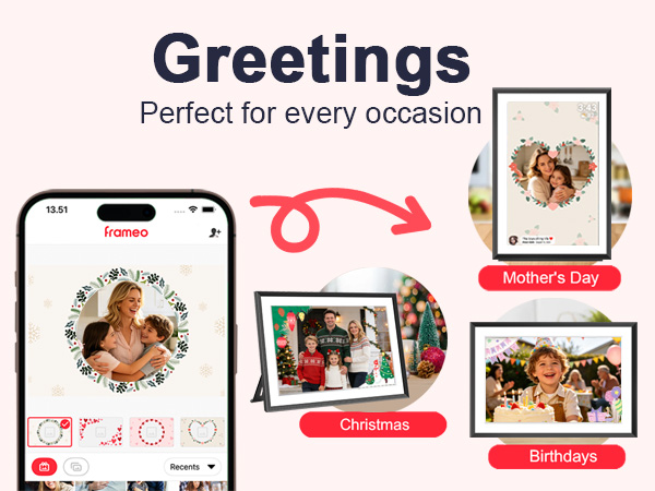 32GB FRAMEO 10.1 Inch Smart WiFi Digital Photo Frame