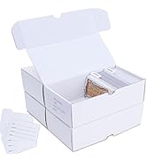 Leyzan Trading-Card Storage Box, 4-Pack • 400 Count Corrugated Cardboard Storage Box with divider...