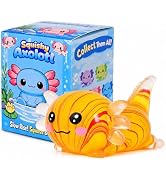 Axolotl Squishy Stress Ball, Soft TPR Slow Rising Squeeze Toy, Cute Axolotl Fidget Toy for Stress...