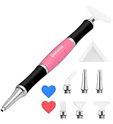 benote Ergonomic Diamond Art Painting Pen, Diamond Art Pen with Dual Rubber Metal Screw In Tip Ro...
