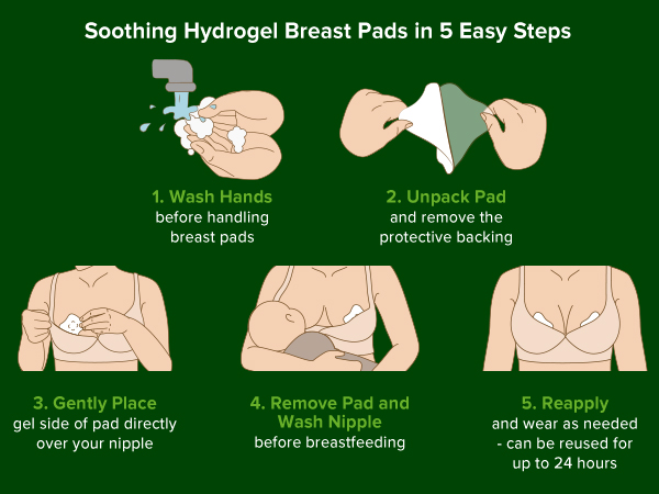 haakaa Soothies Hydrogel Nipple Pads with Lanolin