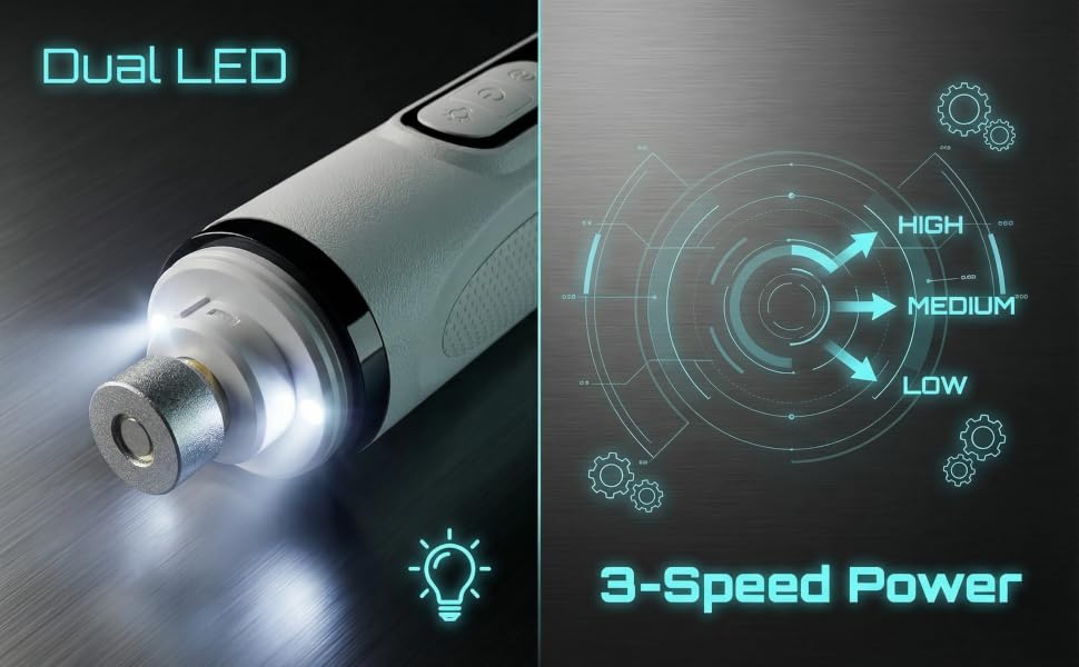 2026 New Ultra Quiet Dog Nail Grinder