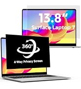 LUSA DESIGN 360°Privacy Screen for Microsoft Surface Laptop 7 13.8 inch (Model:2036 2107), Surfac...