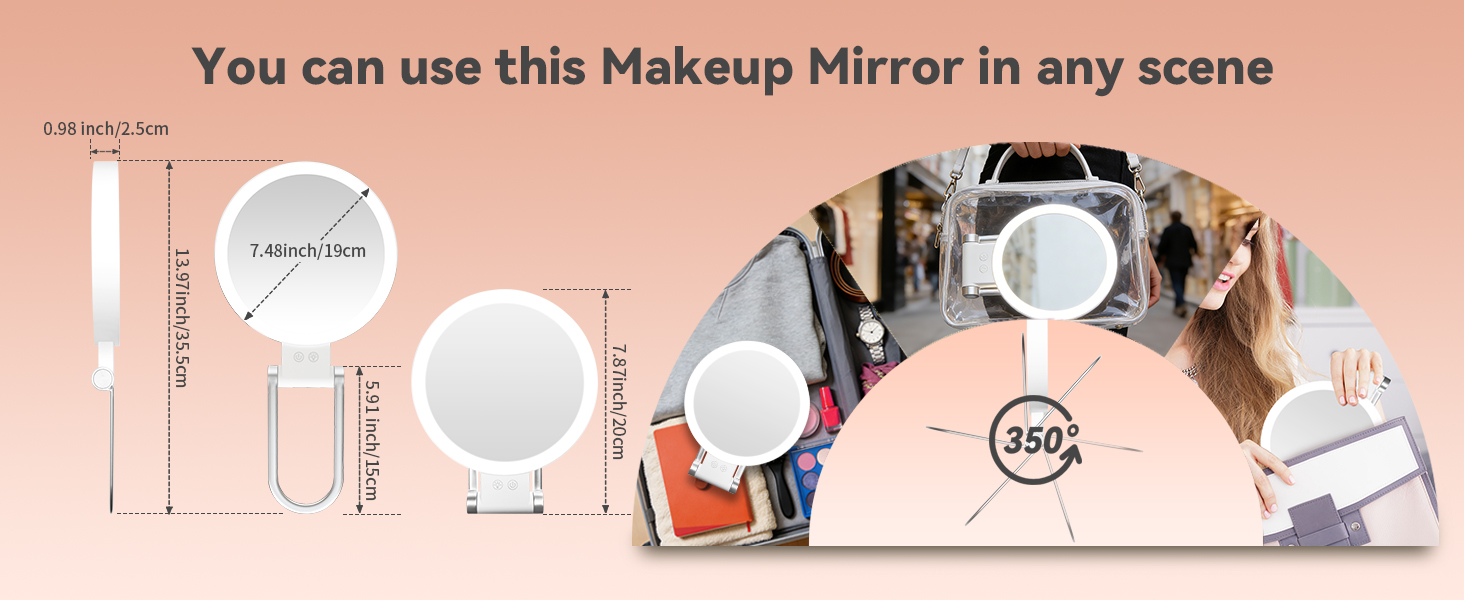 compact make mirror